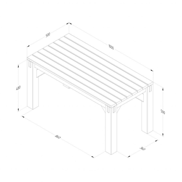 Modular Garden Seating V4 1800mm x 3060mm x 2030mm