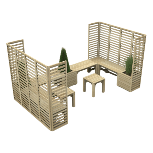 Modular Garden Seating V5 1800mm x 3560mm x 2060mm
