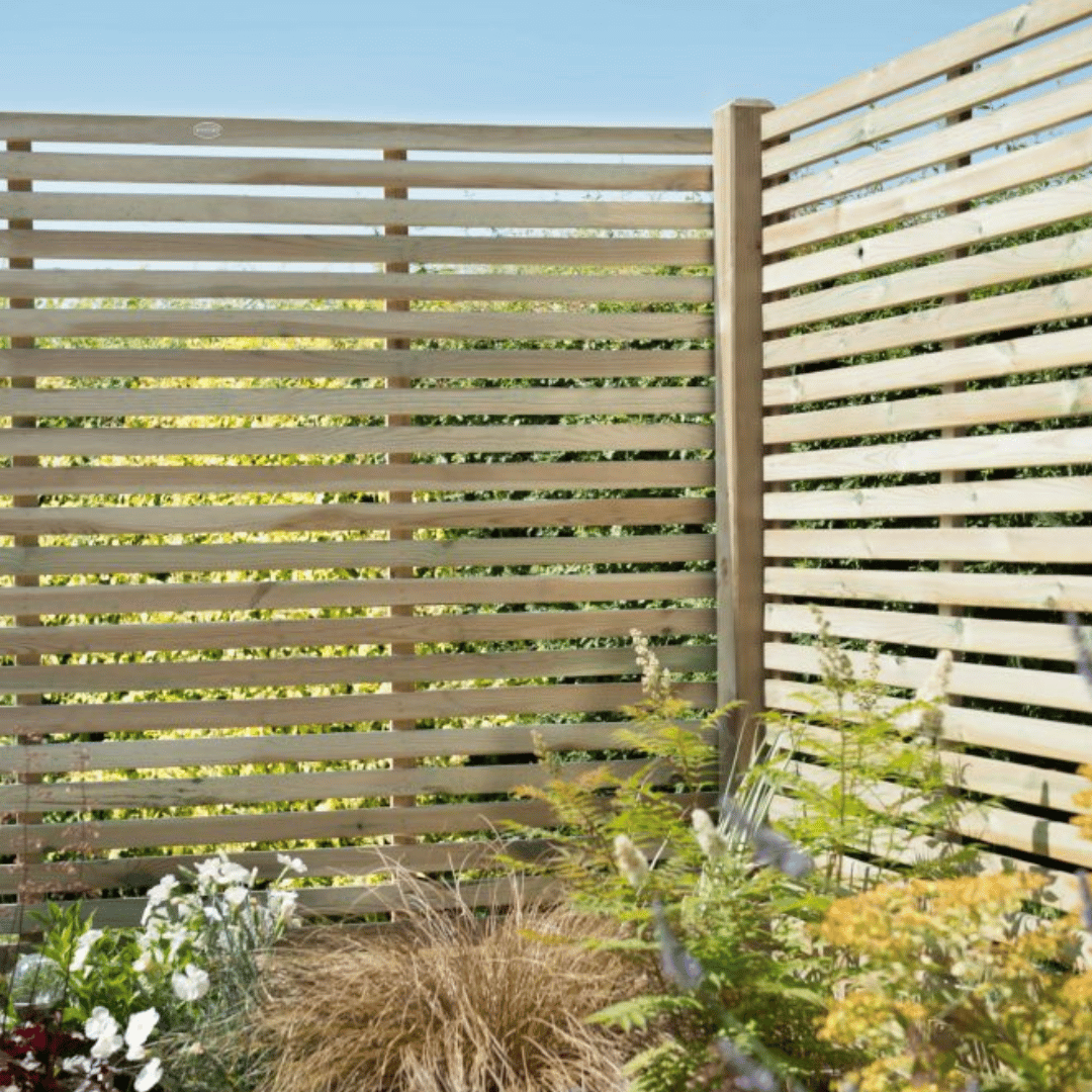 Pressure Treated Contemporary Slatter Fence Panel 1500mm x 1800mm