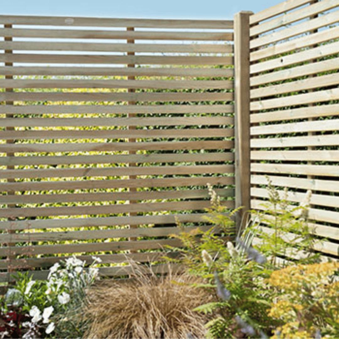 Pressure Treated Contemporary Slatter Fence Panel 1800mm x 1800mm