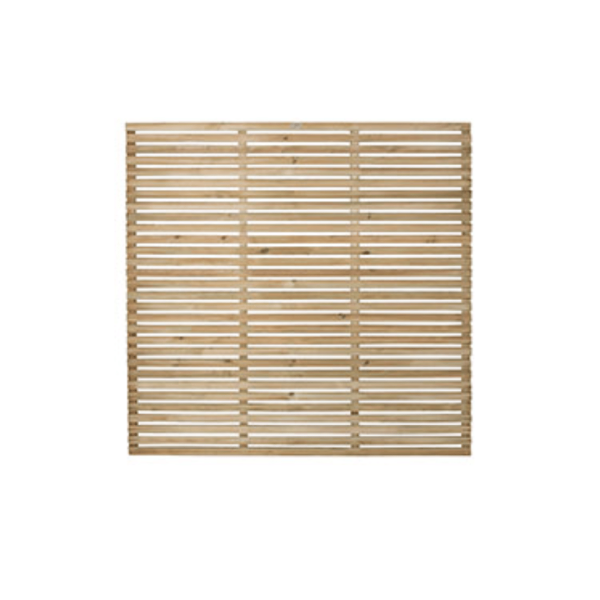 Pressure Treated Contemporary Slatter Fence Panel 1800mm x 1800mm