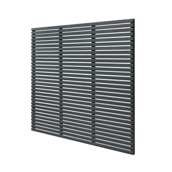 Contemporary Slatted Fence Panel Anthracite Grey 1800mm x 1800mm