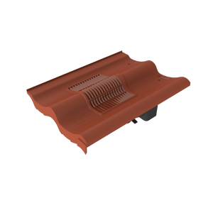 Double Pantile Red Roof Tile Vent