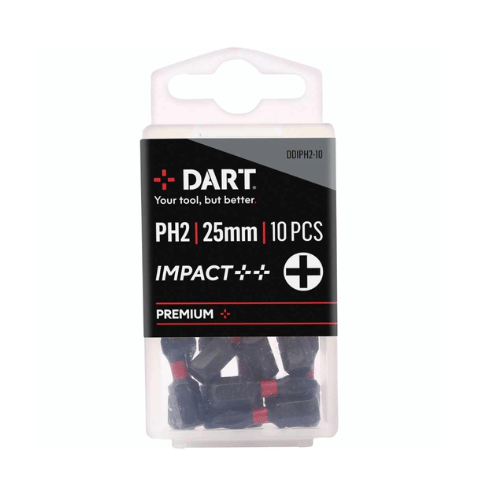 Dart Ph2 25mm Impact Driver Bit (10 Pack)